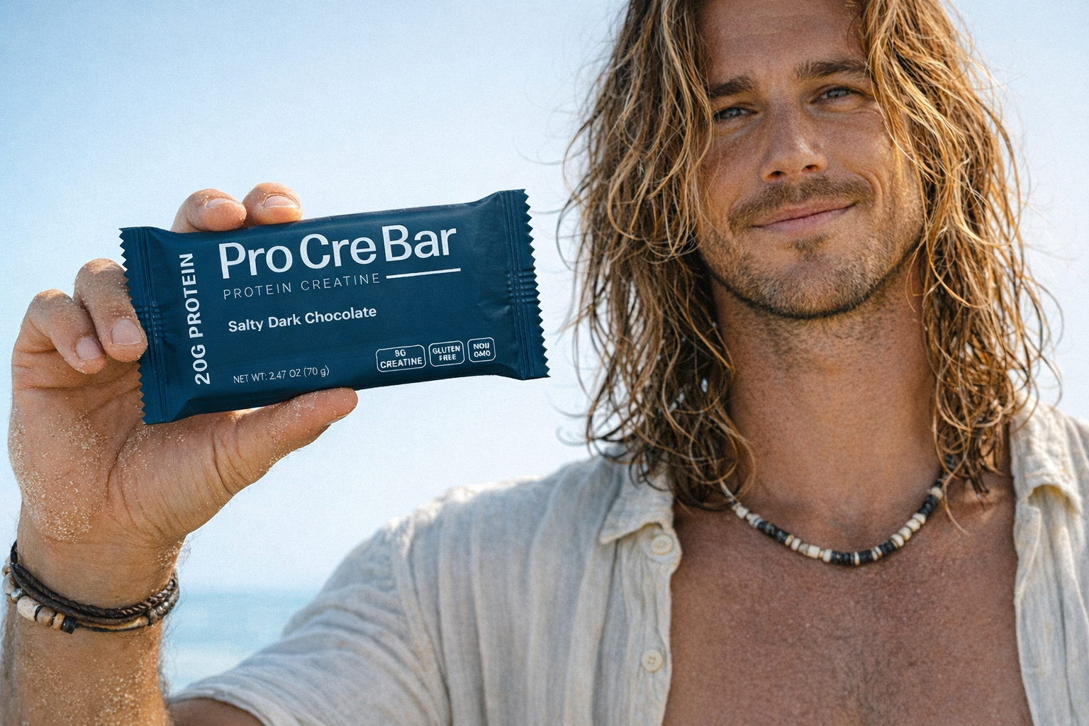 Salty Dark Chocolate with Creatine